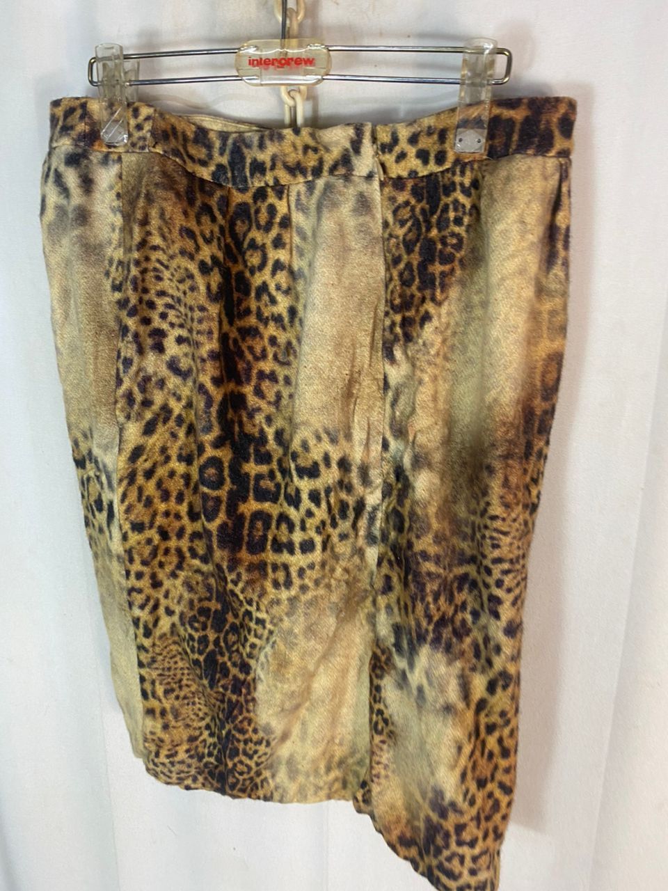 Designer × Japanese Brand Leopard skirt by georges rech Size 32" / US 10 / IT 46 - 4 Thumbnail