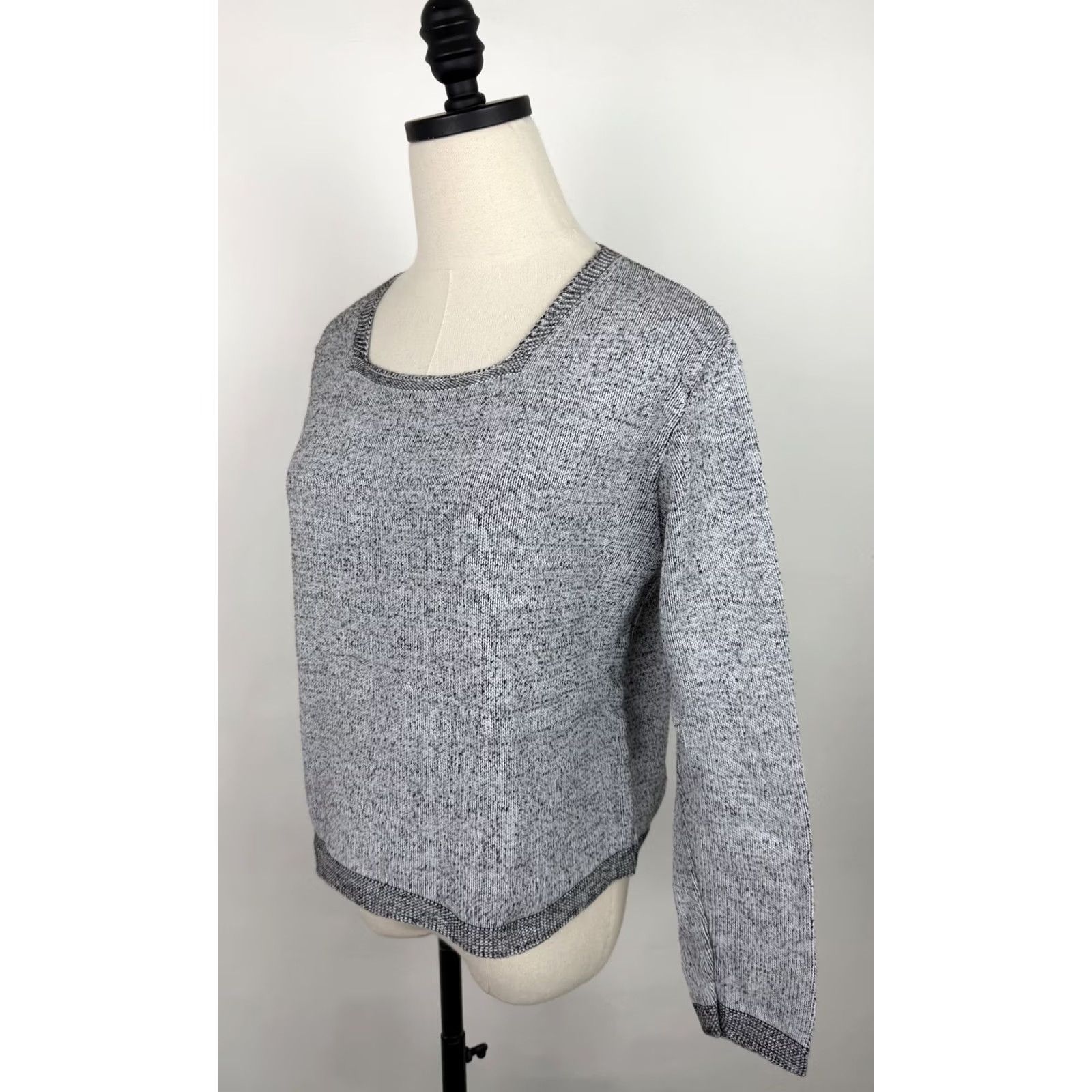 Vintage VINTAGE United Knitwear Sweater Shirt Womens Medium White 80s 90s Grunge Retro Pullover Size M / US 6-8 / IT 42-44 - 6 Thumbnail