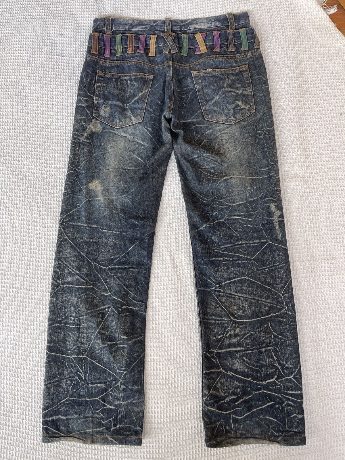 Tornado Mart Very Rare🔥Japanese NYLAUS Double Waist Jeans Size US 34 / EU 50 - 3 Thumbnail
