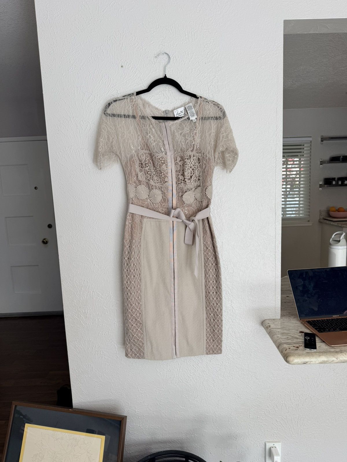 Anthropologie Anthropologie Beguile by Byron Lars Carissima gray Dress 2P Size XS / US 0-2 / IT 36-38 - 3 Thumbnail