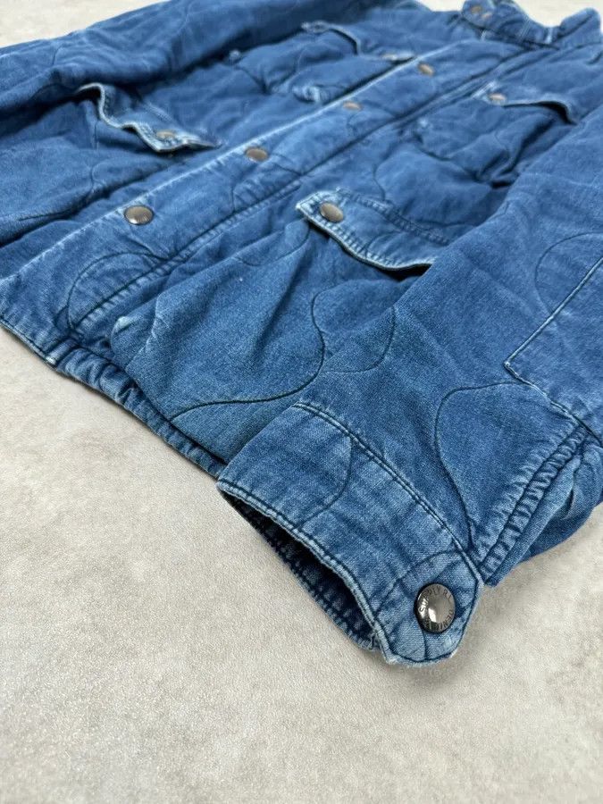 Polo Ralph Lauren 2010s Ralph Lauren Denim USA Flag Blue Aviator Denim Jacket Size US M / EU 48-50 / 2 - 7 Thumbnail