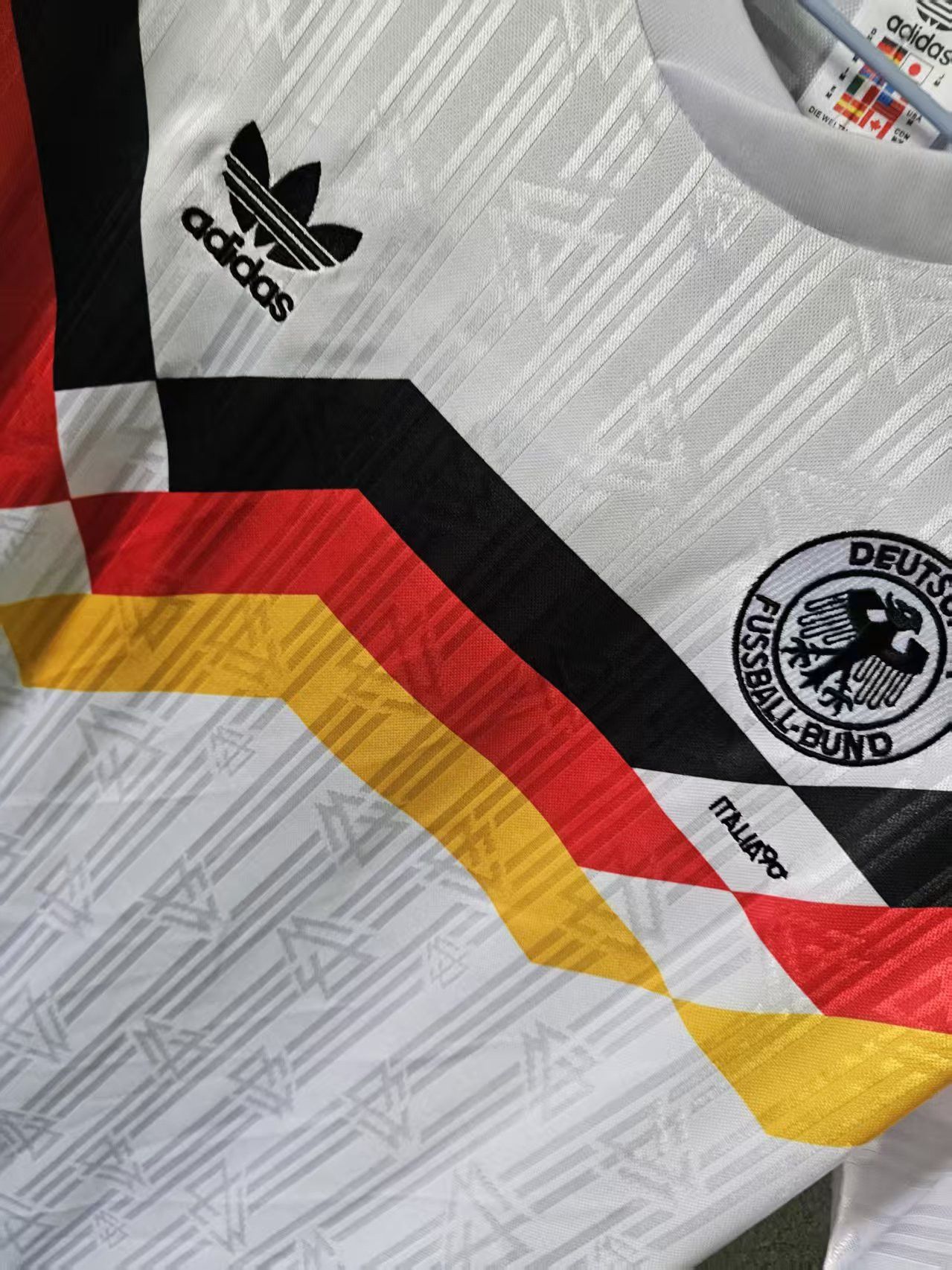Other 1990 Germany #9 Rudi Völler Jersey Home Size US XL / EU 56 / 4 - 4 Thumbnail