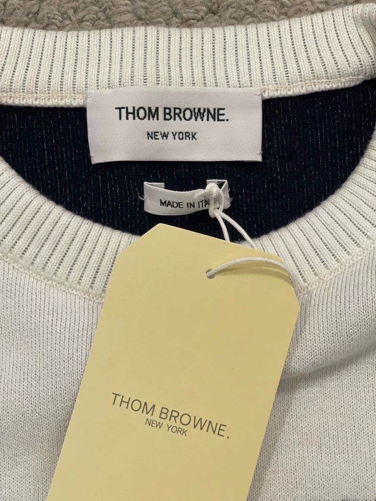 Thom Browne Thom browne White show kite round-neck sweater 2504-Nextarr Size US S / EU 44-46 / 1 - 6 Thumbnail