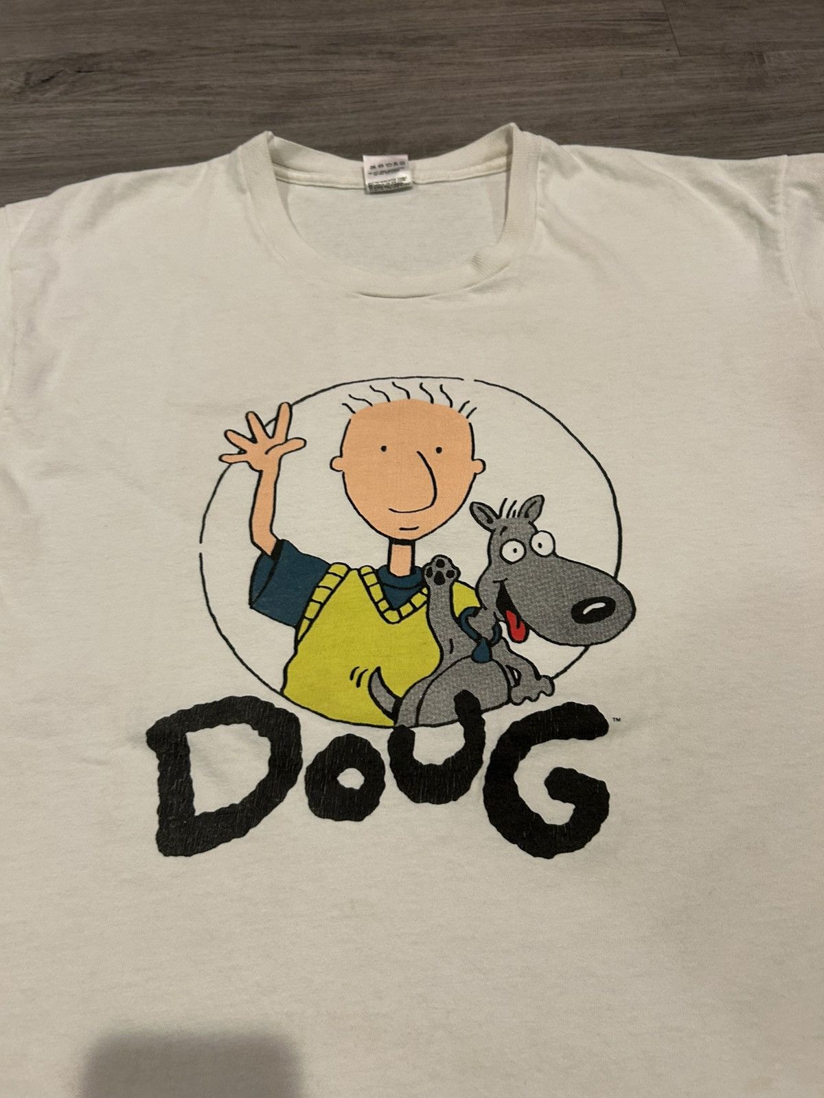Vintage Grail Vintage 1991 Doug Nickelodeon Cartoon Promo T-Shirt Size US XL / EU 56 / 4 - 1 Thumbnail