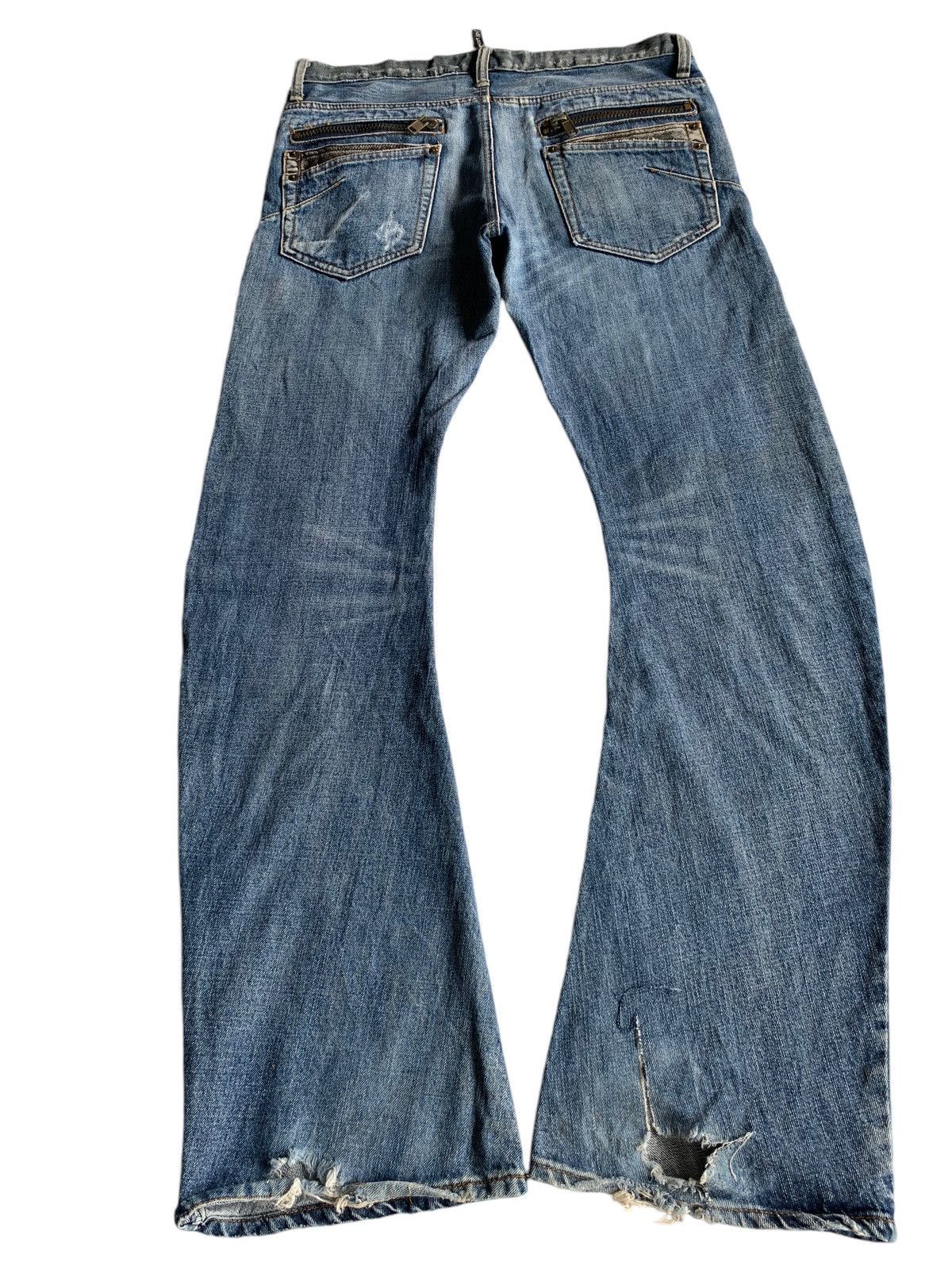 PPFM BreathMint Brthbeath Japanese Punk style Distressed Denim🎌☠️ Size US 34 / EU 50 - 4 Thumbnail