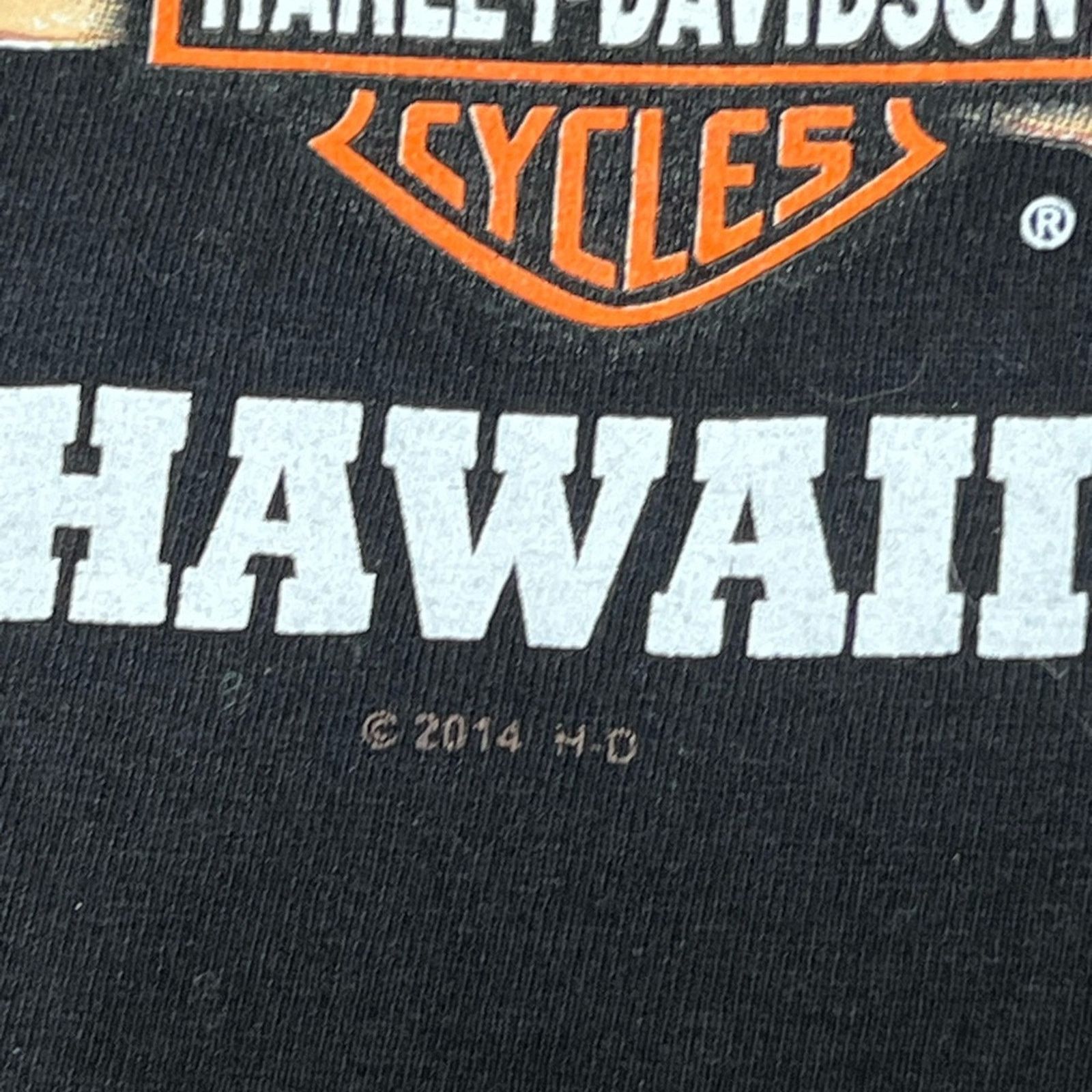 Harley Davidson Harley Davidson Maui Hawaii Tiki Motorcycle T-Shirt L Biker Size US L / EU 52-54 / 3 - 3 Thumbnail