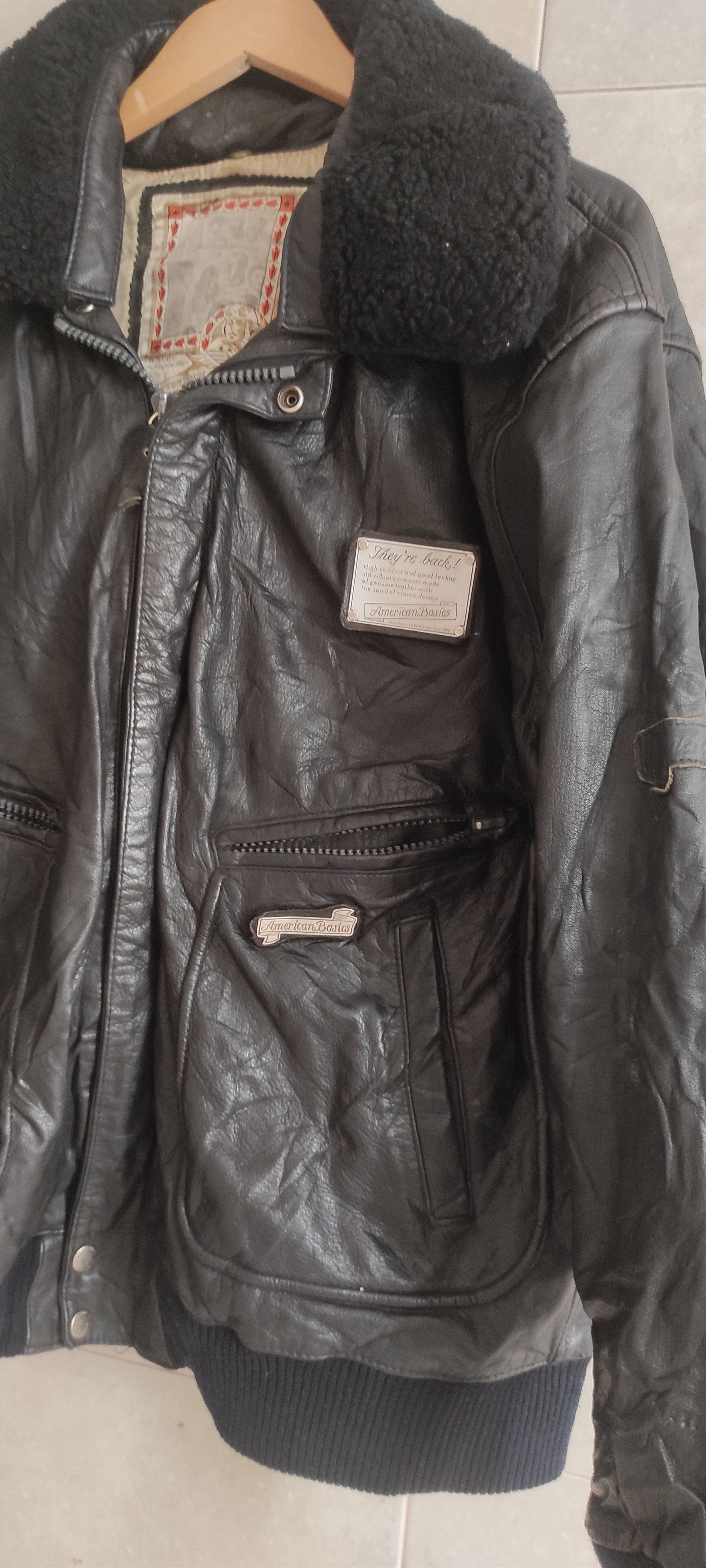 Other American Basics Genuine Leather US Force Aviator Jacket Size US L / EU 52-54 / 3 - 10 Thumbnail