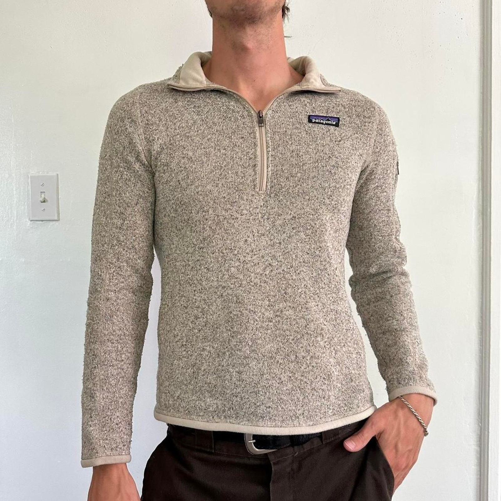 Patagonia Patagonia Beige Better Sweater 1/4 Quarterzip Longsleeve Size S / US 4 / IT 40 - 1 Thumbnail