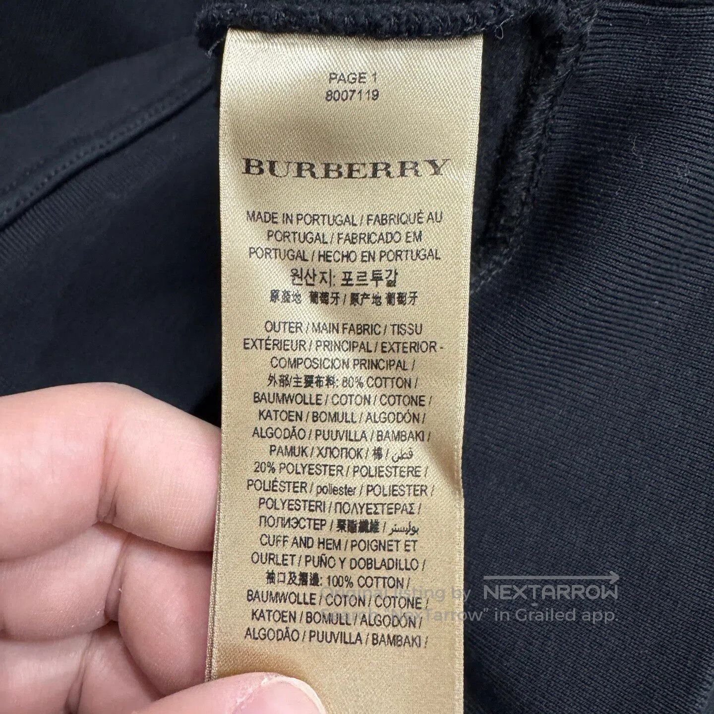 Burberry BURBERRY Embroidered letter hoodie with hood| Size US M / EU 48-50 / 2 - 6 Thumbnail