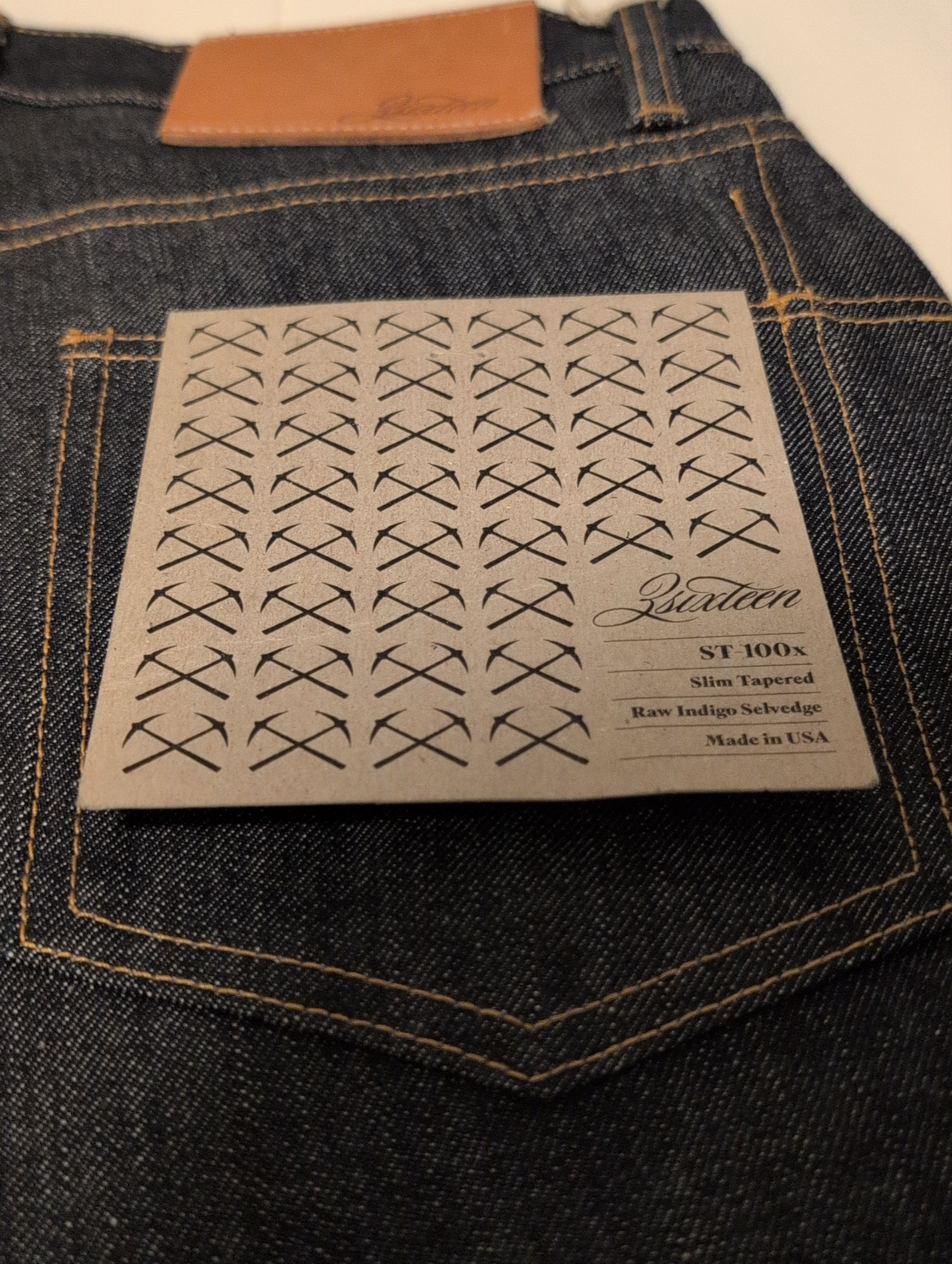 Other 3sixteen ST-100x Slim Tapered Raw Indigo Selvedge Jeans Size US 34 / EU 50 - 11 Thumbnail
