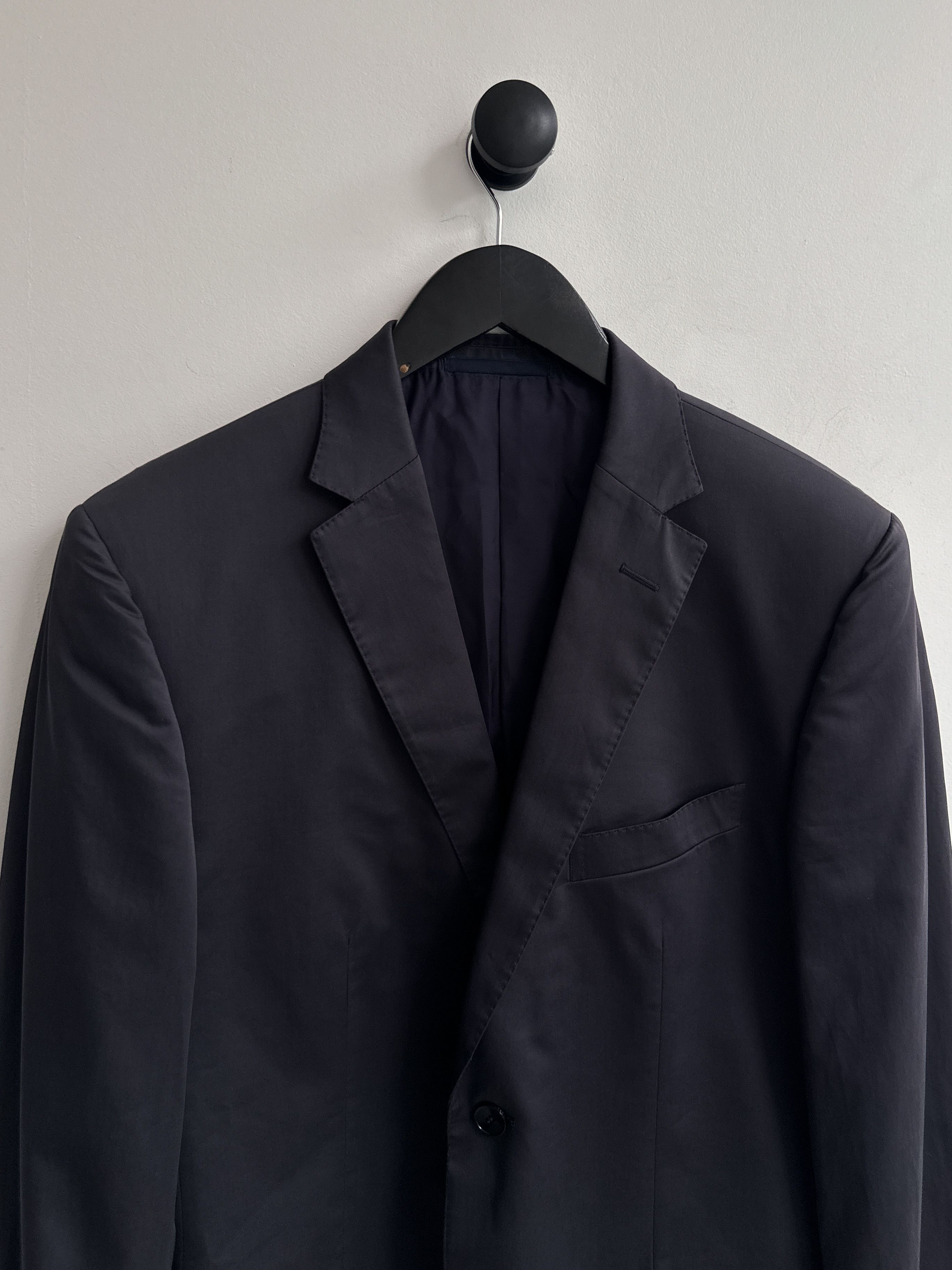 Ermenegildo Zegna Ermenegildo Zegna Navy Blazer Slim Fit Size 46R - 4 Thumbnail
