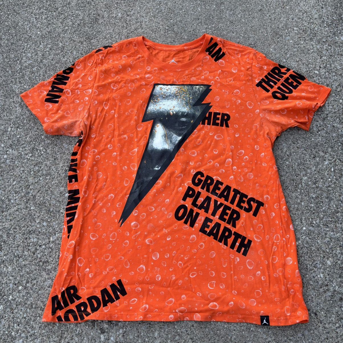 Jordan Brand Size XL-Gatorade X Air Jordan Logo All Over Print USED Size US XL / EU 56 / 4 - 1 Thumbnail