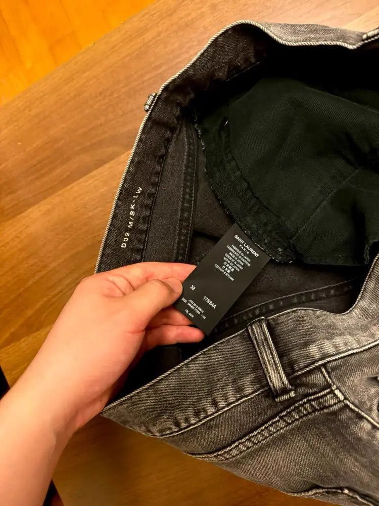 Saint Laurent Paris Saint Laurent Paris 19AW Distressed Ash Grey Denim-2507 Size US 32 / EU 48 - 5 Thumbnail