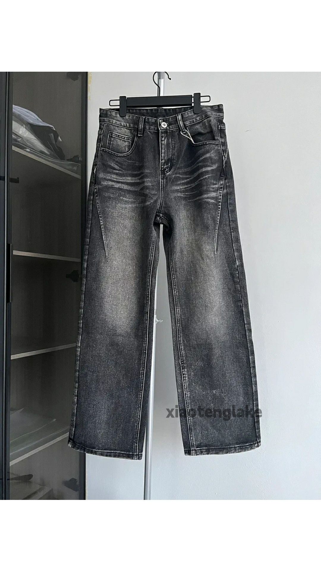 Jean × Vintage washed faded cleanfit yuppie loose y2k retro jeans Size US 32 / EU 48 - 4 Thumbnail
