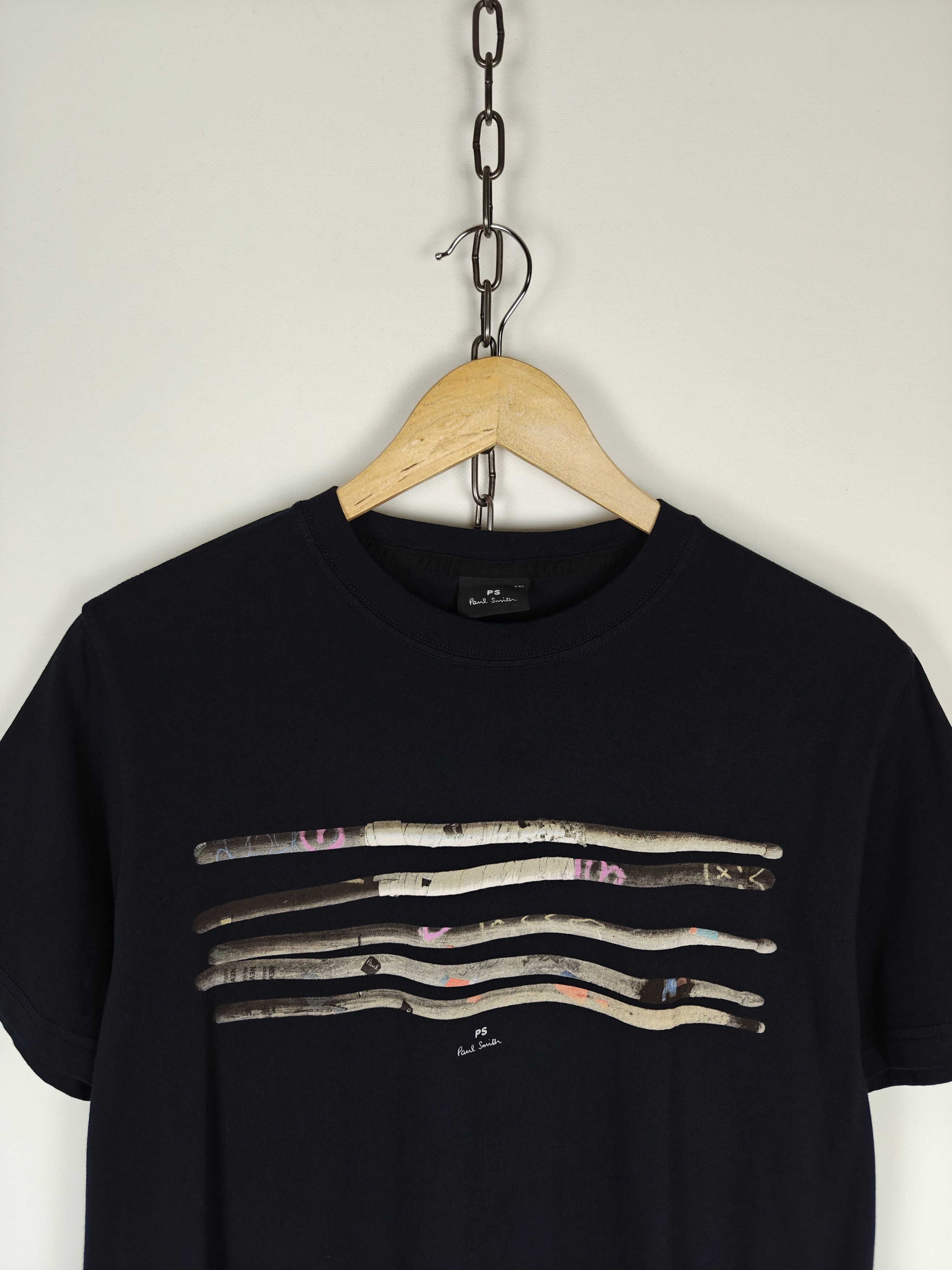 Paul Smith Paul Smith T-Shirt Crewneck Tee Printed Black size XXL Size US XXL / EU 58 / 5 - 2 Thumbnail