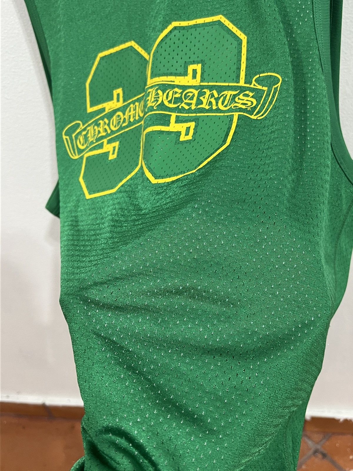 Chrome Hearts Chrome Hearts Basketball Green/Yellow Jersey Size US M / EU 48-50 / 2 - 5 Thumbnail