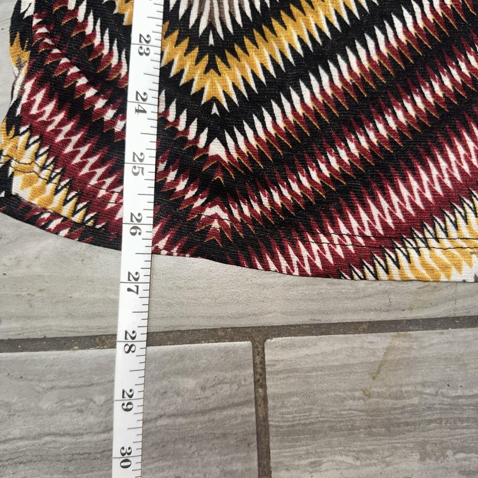 Other To To Collection Chevron Striped Gold Blouse L 1/4 Sleeve Size L / US 10 / IT 46 - 4 Thumbnail