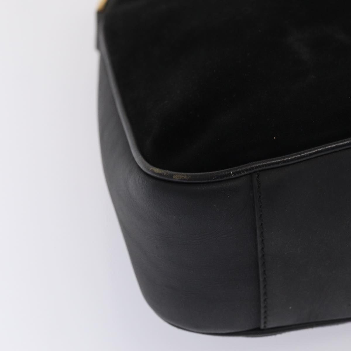 Gucci GUCCI Bamboo Hand Bag Suede Black Size ONE SIZE - 15 Thumbnail