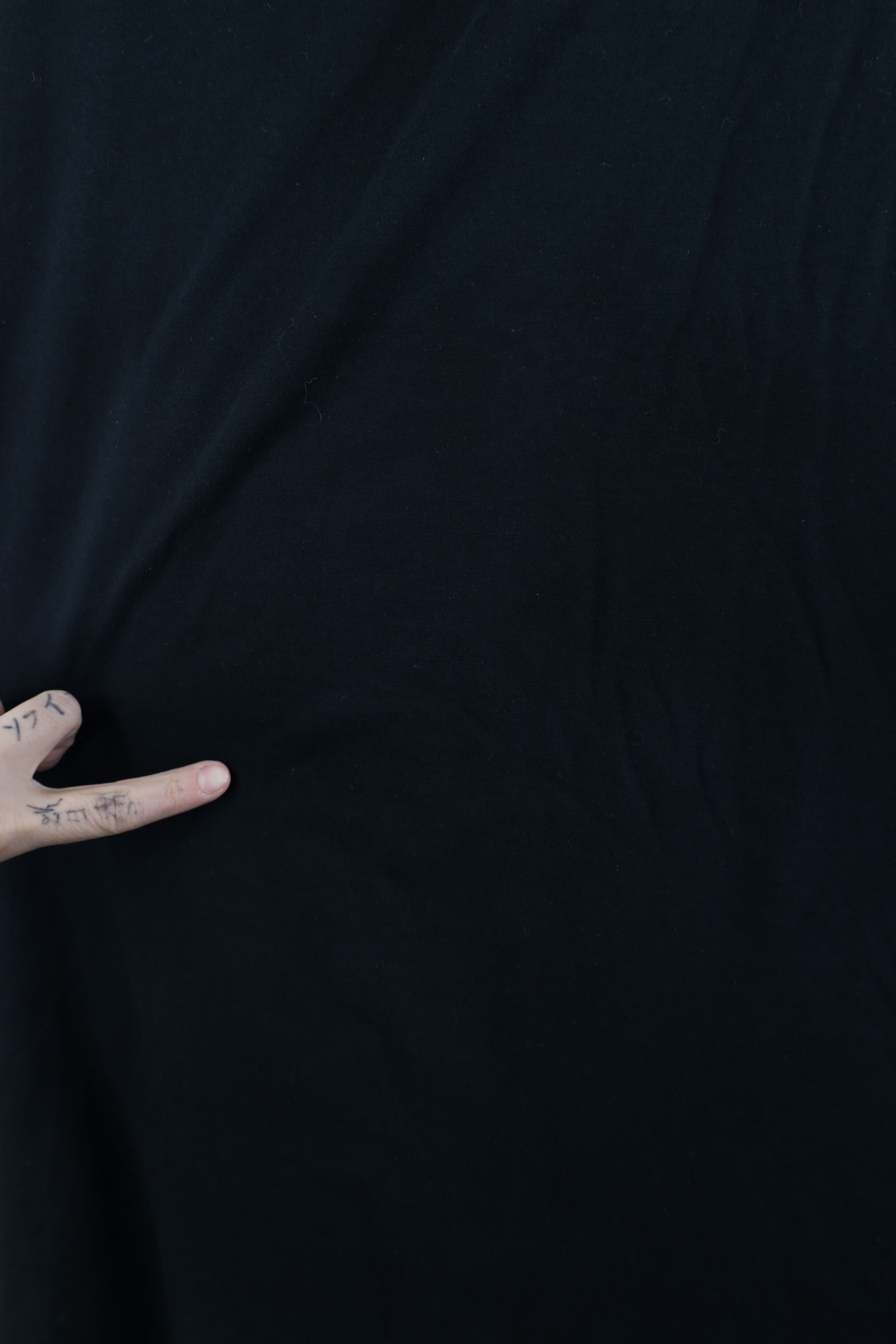 Vintage Vintage 90s Streetwear Blank Faded Long Sleeve T-Shirt Black Size US XL / EU 56 / 4 - 6 Thumbnail