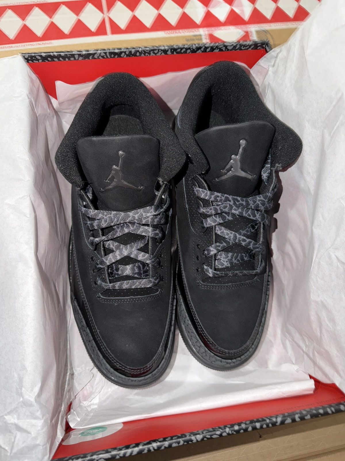 Jordan Brand Air Jordan 3 Retro Black Cat 2025 (Size 9.5) Size US 9.5 / EU 42-43 - 4 Thumbnail