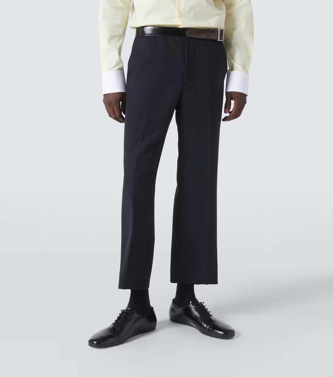 Prada Prada Belted Wool Gabardine Pants Size US 34 / EU 50 - 3 Thumbnail