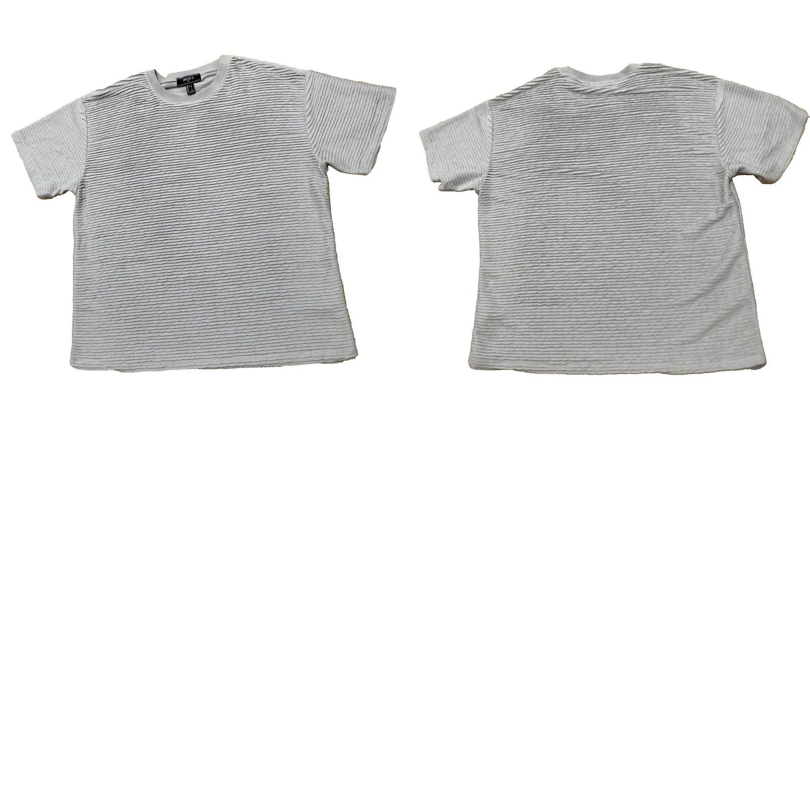 Forever 21 FOREVER 21 Shirt Men L Gray Ruffle 90s Tee Short Sleeve Modern Casual Women’s? Size US L / EU 52-54 / 3 - 10 Thumbnail