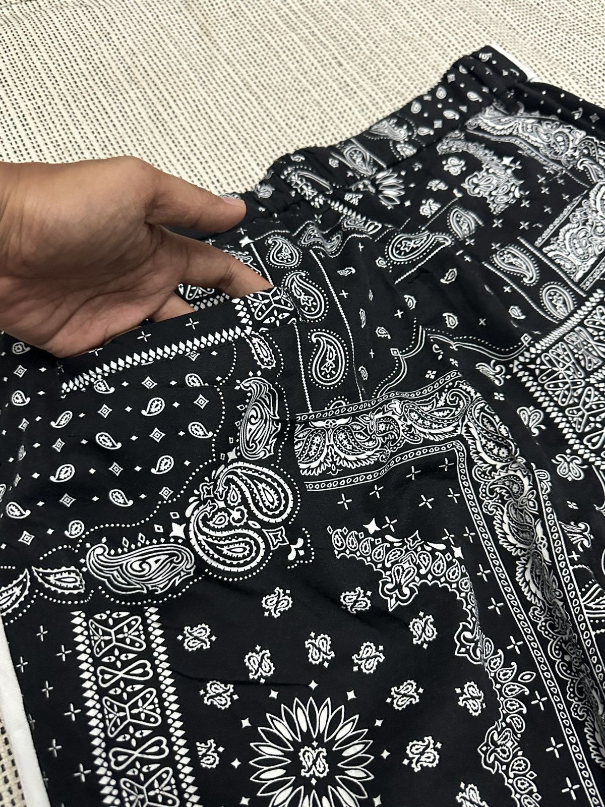 Japanese Brand × monkey time 🔥🔥🔥Monkey Time Paisleys Pants / Trousers Size US 35 - 10 Thumbnail