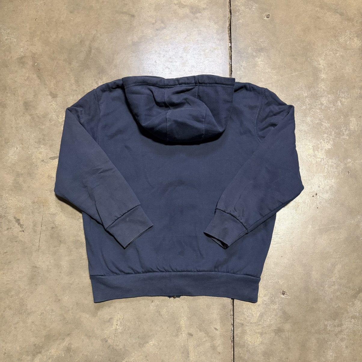 Vintage Vintage Thermal Lined Zip Up Hoodie Double Face Boxy Faded Size US XL / EU 56 / 4 - 7 Thumbnail