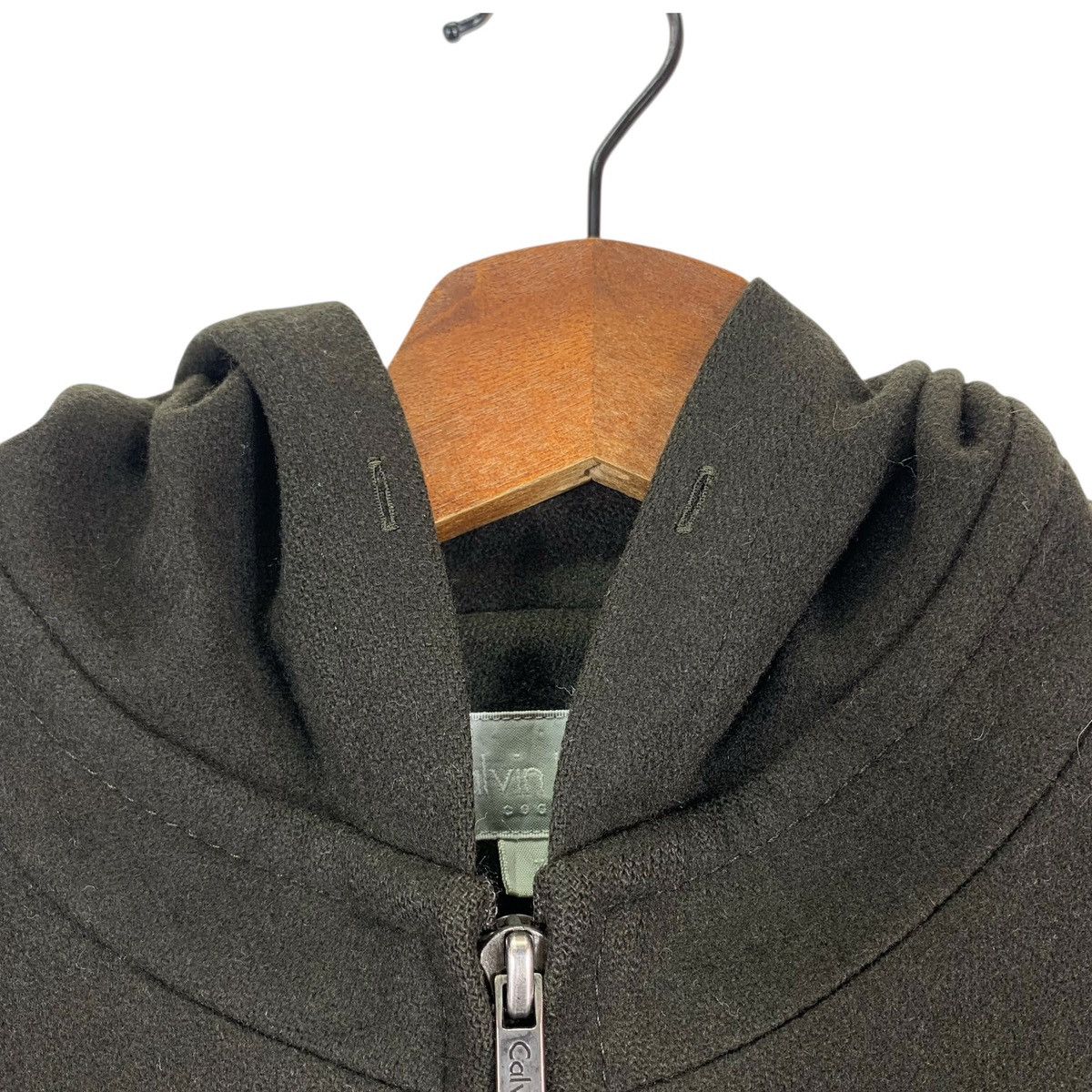 Calvin Klein Vintage Calvin Klein Coats Wool Jacket Hoodie Size US M / EU 48-50 / 2 - 5 Thumbnail