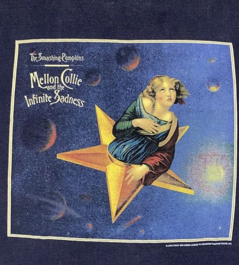 Vintage 💎RARE💎SMASHING PUMPKINS MELLON COLLIE 1995 Size US L / EU 52-54 / 3 - 3 Thumbnail