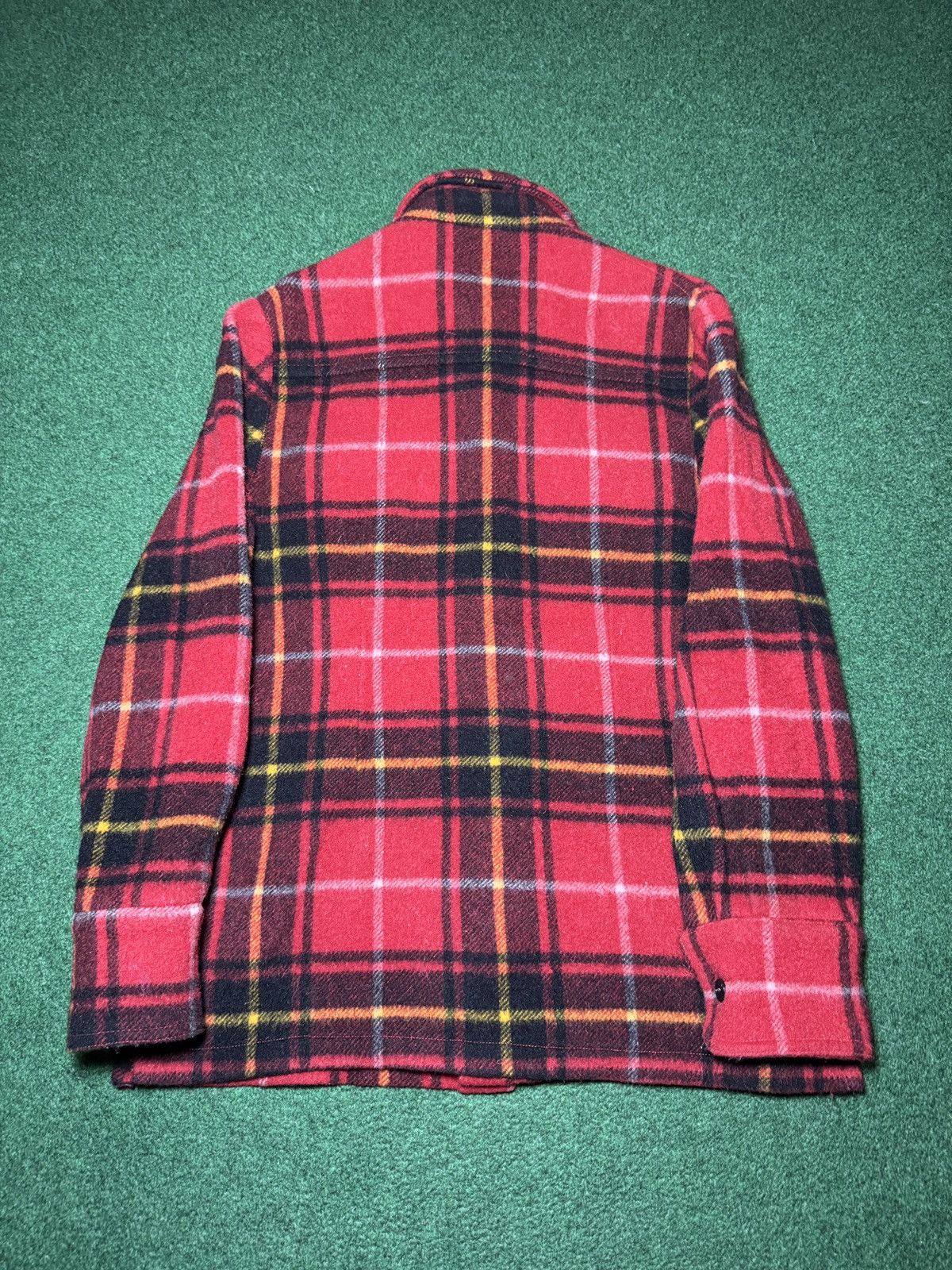 Vintage Vintage Wool Thick Flannel Plaid Large Button Up Shirt Size US L / EU 52-54 / 3 - 4 Thumbnail