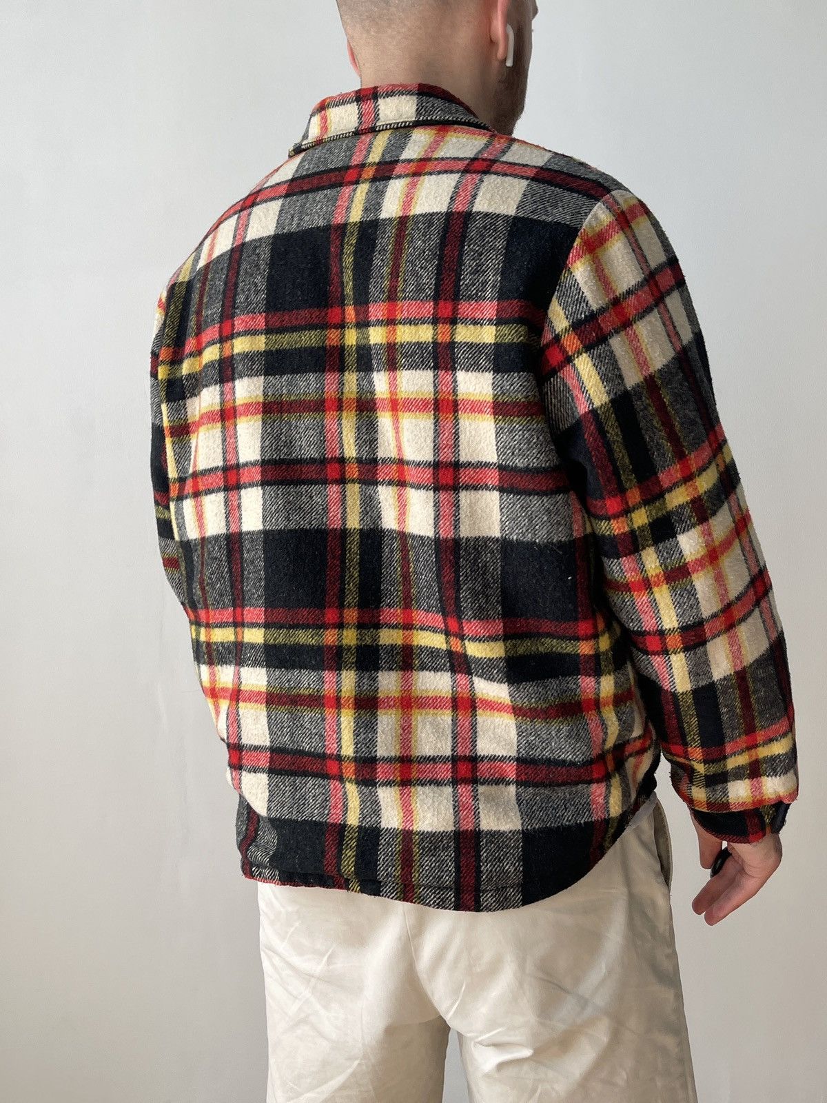 Proper Cloth × Vintage Vintage Proper Care Flannel Wool Fleece Jacket Size M USA Size US M / EU 48-50 / 2 - 2 Thumbnail