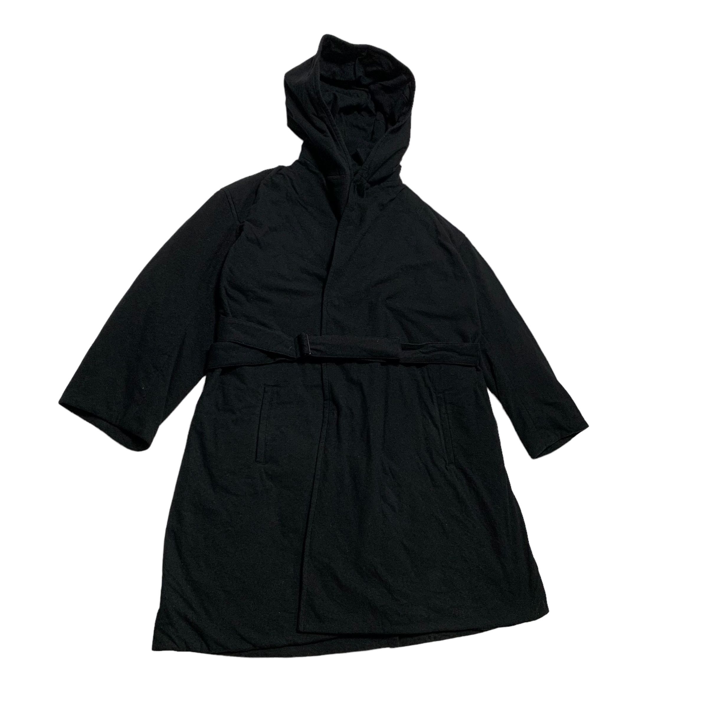 Yohji Yamamoto Vintage Yohji Yamamoto Signature Noir Hooded Oversize Coat Size S / US 4 / IT 40 - 2 Thumbnail