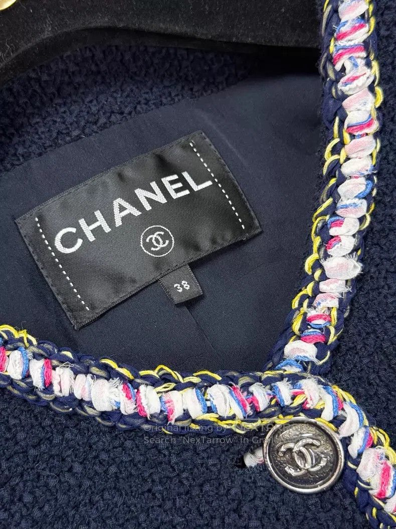 Chanel Chanel Colorful rolled-edged lantern sleeve tweed long-sle Size XS / US 0-2 / IT 36-38 - 5 Thumbnail