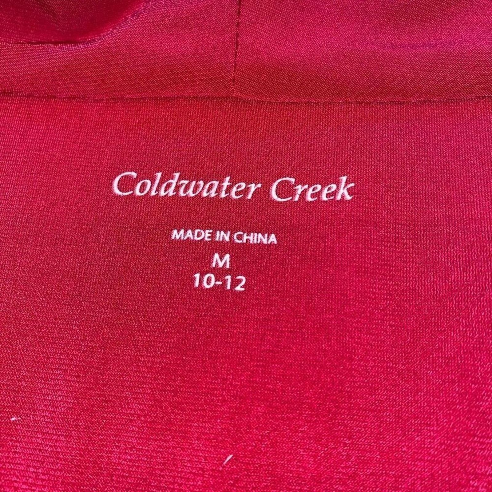 Coldwater Creek Coldwater Creek Red Cowl Neck Long Sleeve Blouse | Sz M Size M / US 6-8 / IT 42-44 - 3 Thumbnail