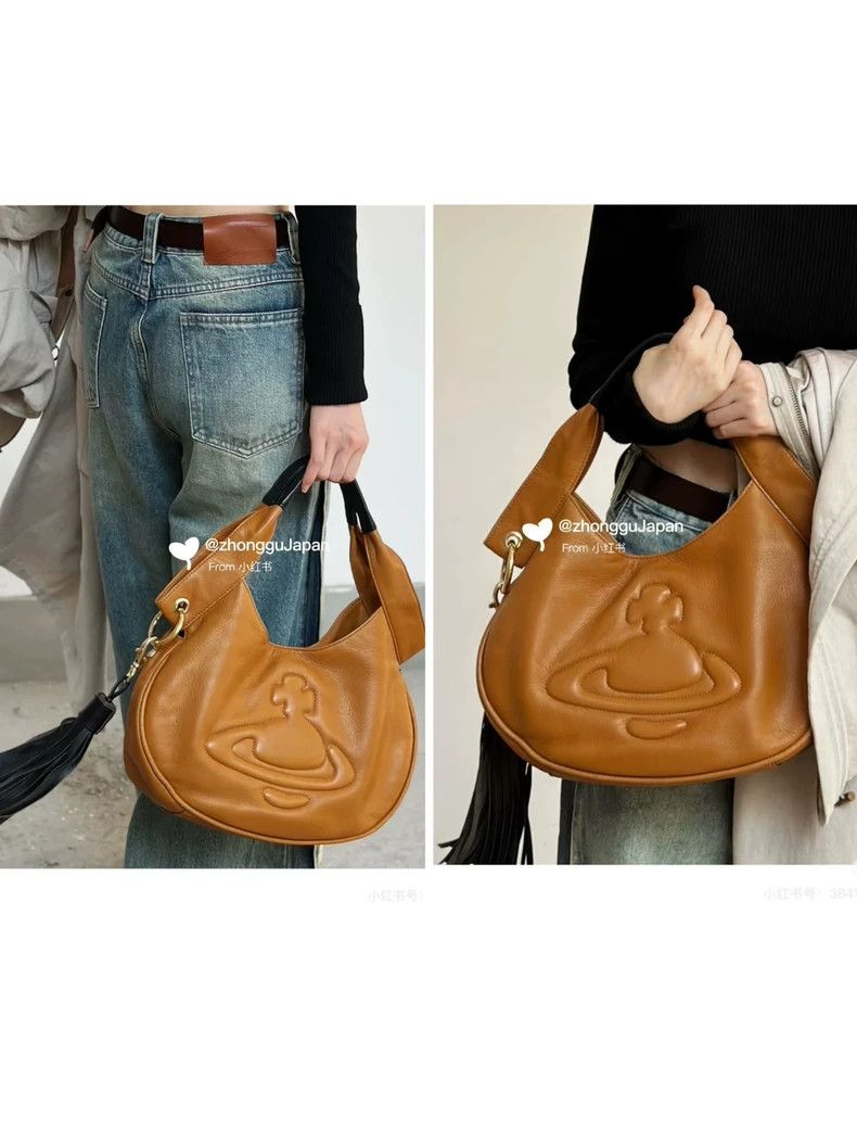 Vivienne Westwood Vivienne Westwood Brown tasselled yuanbao bag Size ONE SIZE - 9 Thumbnail