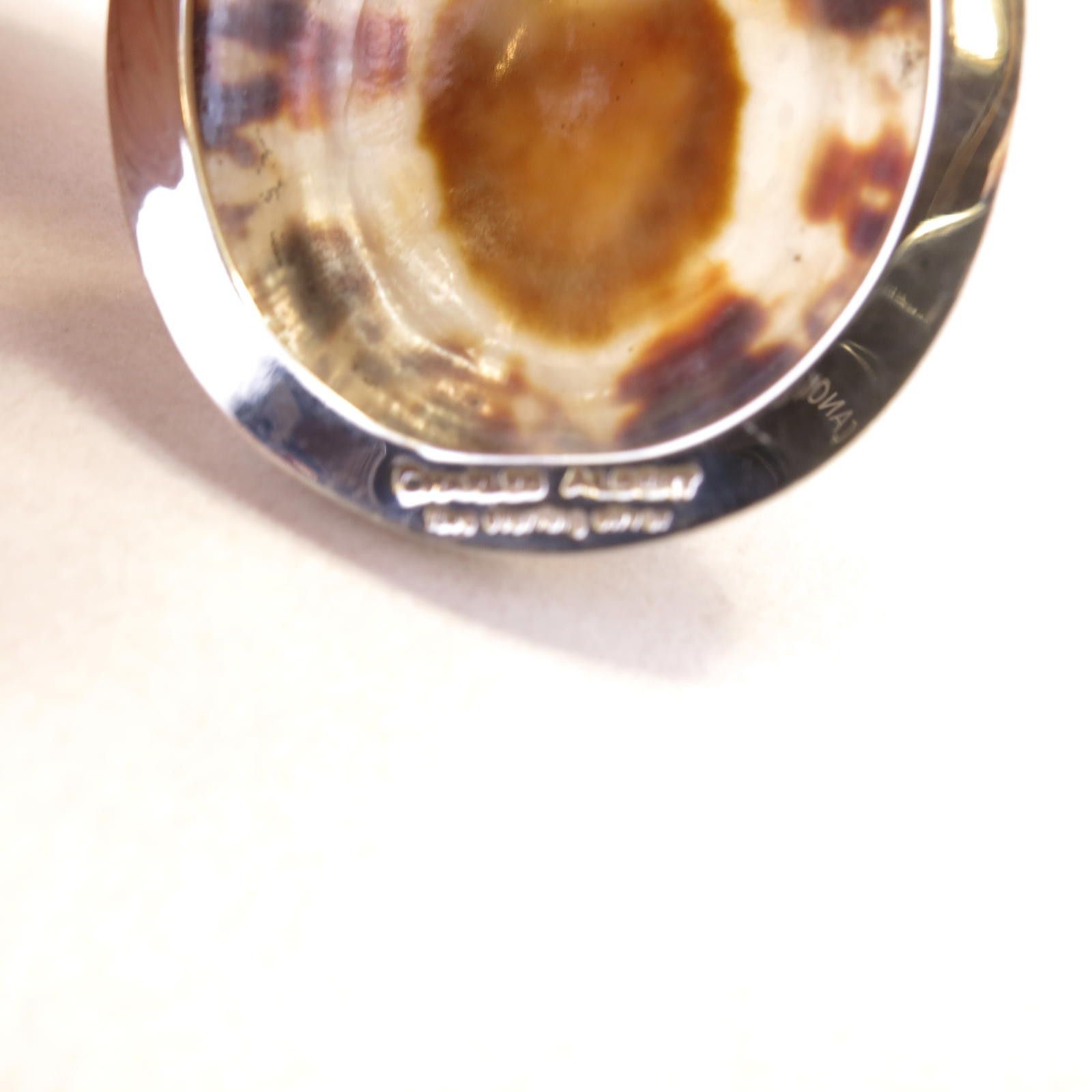 Other Vintage P4236 Sterling Silver Limpet Shell Pendant 2.5" Size ONE SIZE - 4 Thumbnail