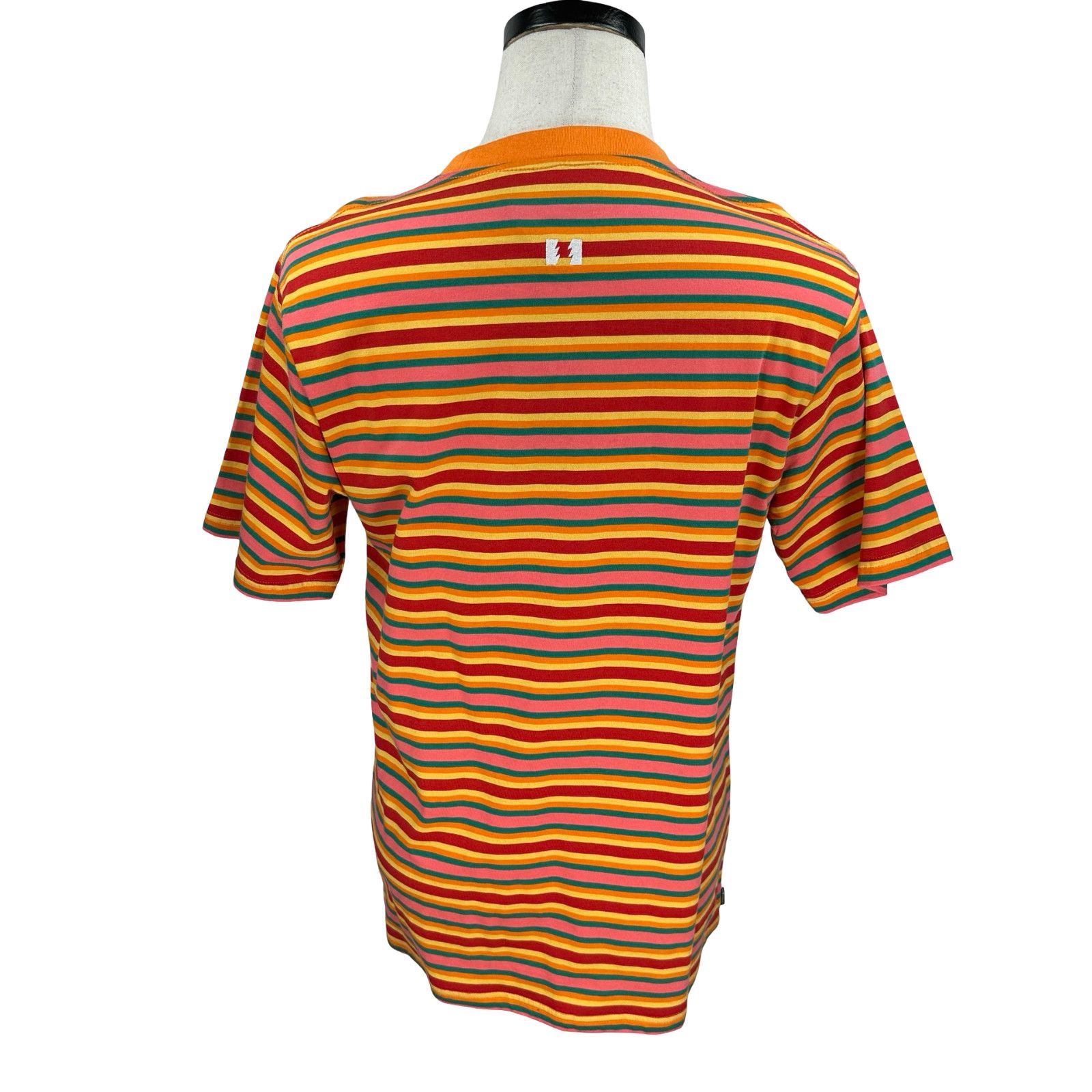 The Hundreds The Hundreds Pike SS T-Shirt Men M Orange Striped Cotton New Size US M / EU 48-50 / 2 - 4 Thumbnail