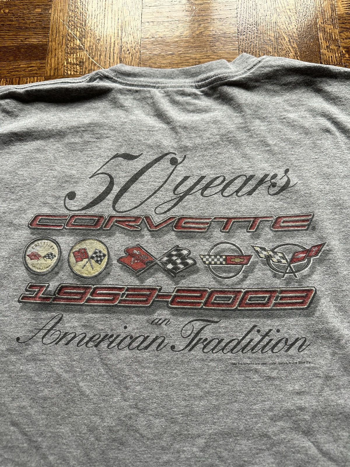 Vintage Vintage Y2K Corvette 50 Year Anniversary Graphic Tee Size US XL / EU 56 / 4 - 4 Thumbnail