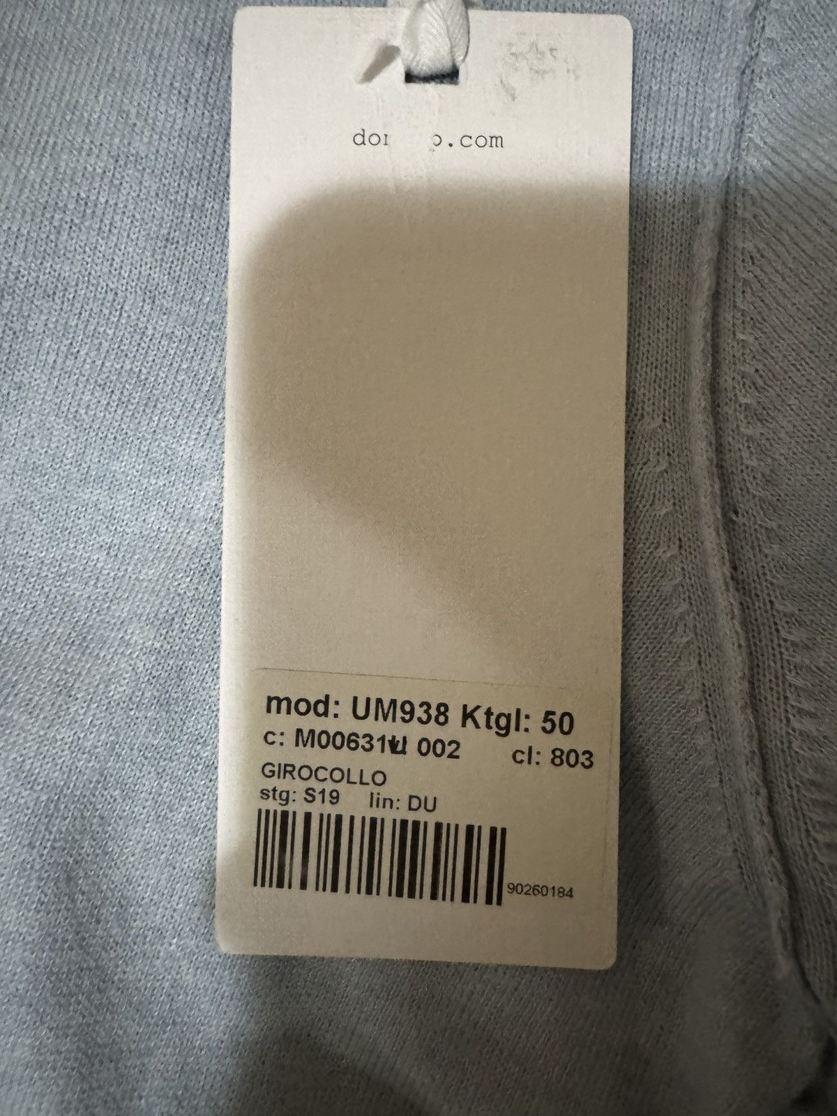 Dondup Dondup sweater in light baby blue size L Size US M / EU 48-50 / 2 - 3 Thumbnail