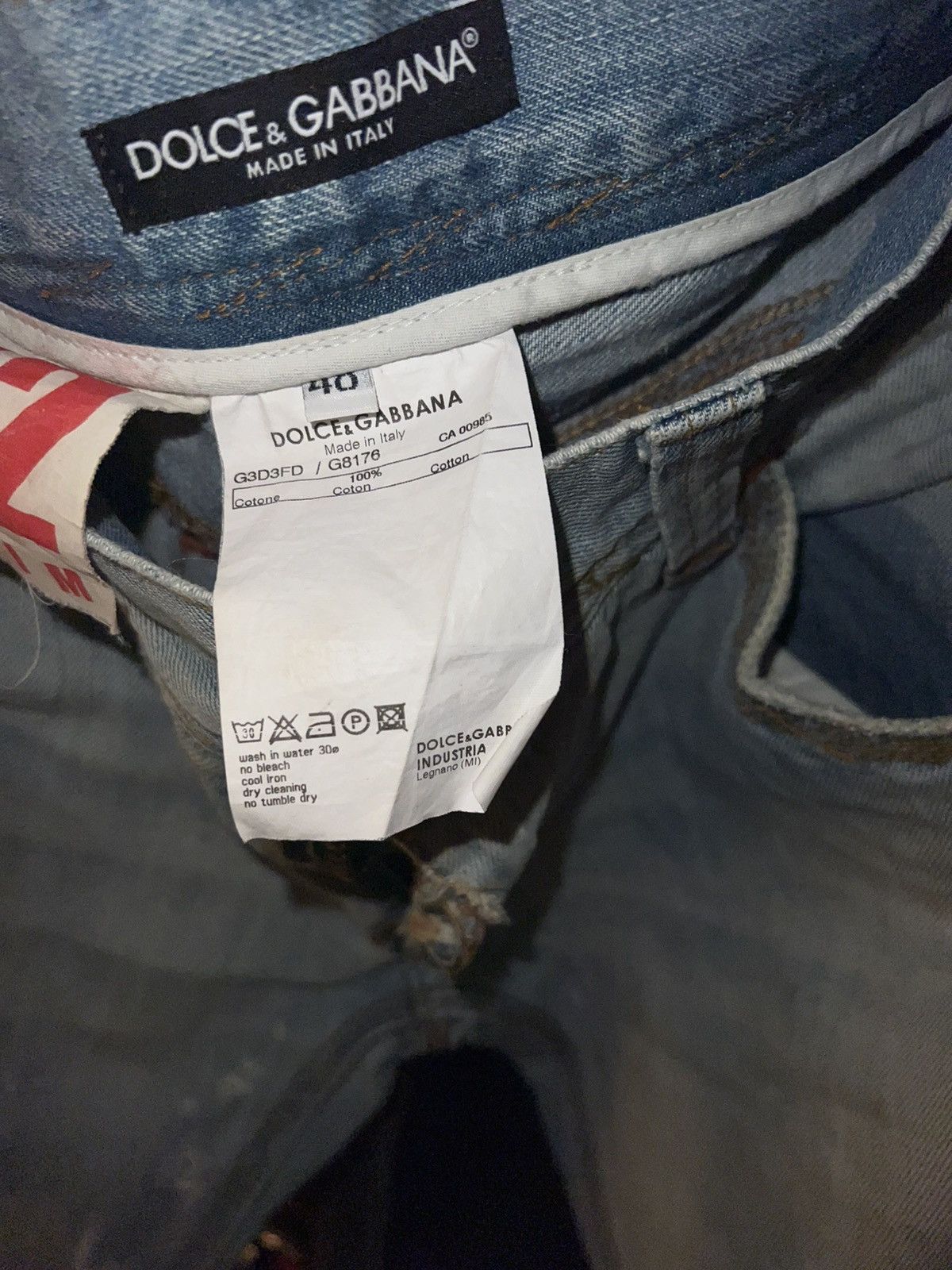 Dolce & Gabbana Dolce & Gabbana Distressed Jeans straight fit Size US 31 - 5 Thumbnail