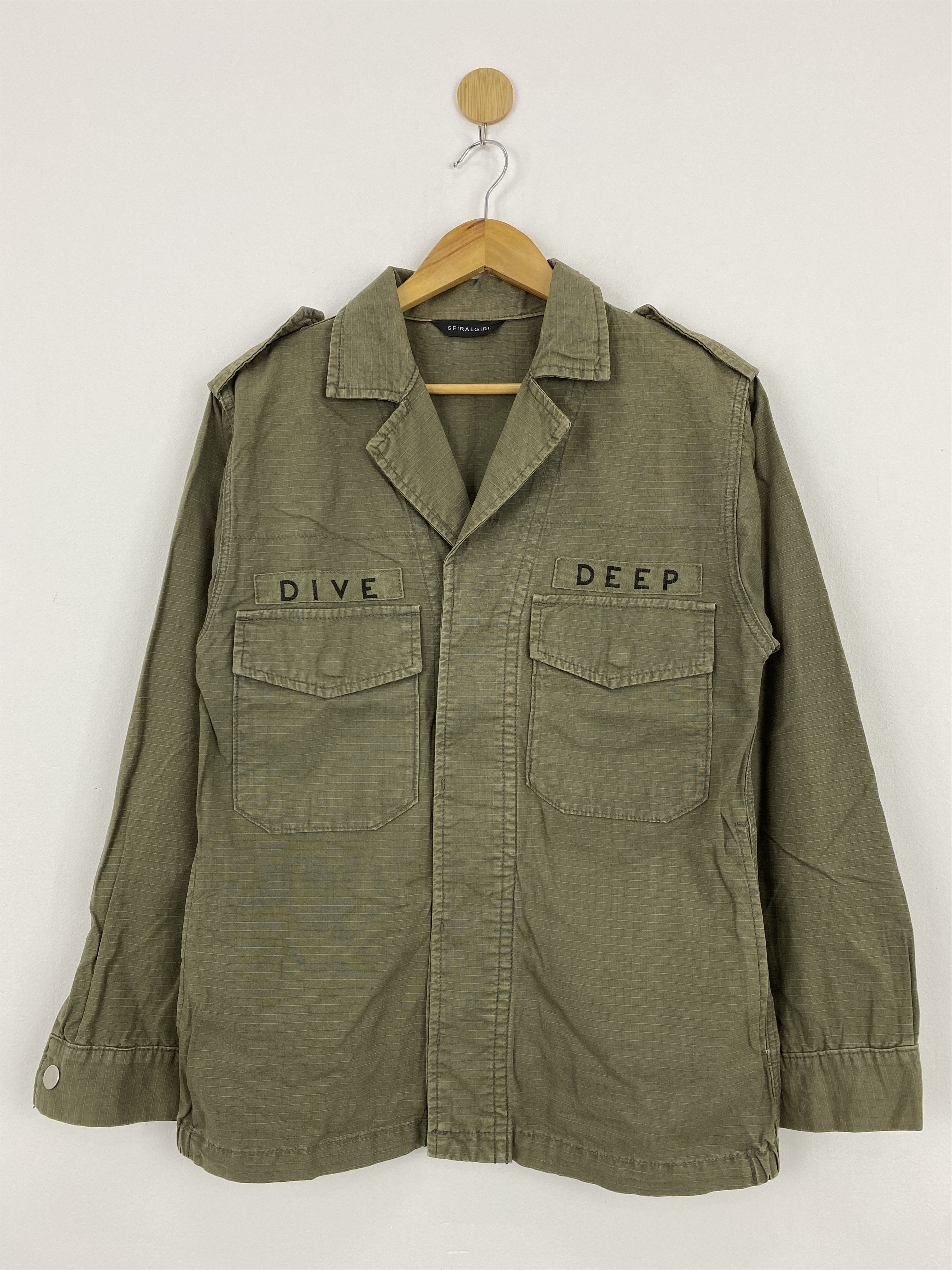 Vintage Vintage Military Multi Pocket Denim Jacket J1742 Size US M / EU 48-50 / 2 - 1 Thumbnail