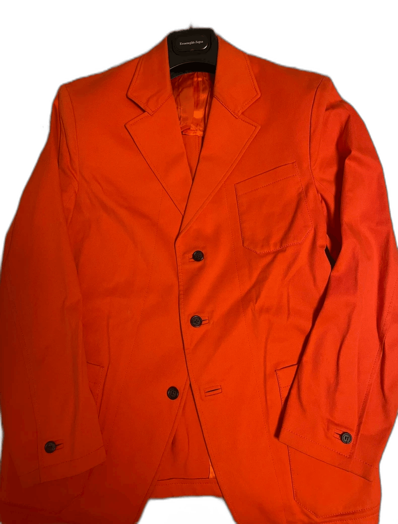 Prada Prada Cotton Casual Suit Jacket in Orange -2505 Size US M / EU 48-50 / 2 - 1 Thumbnail