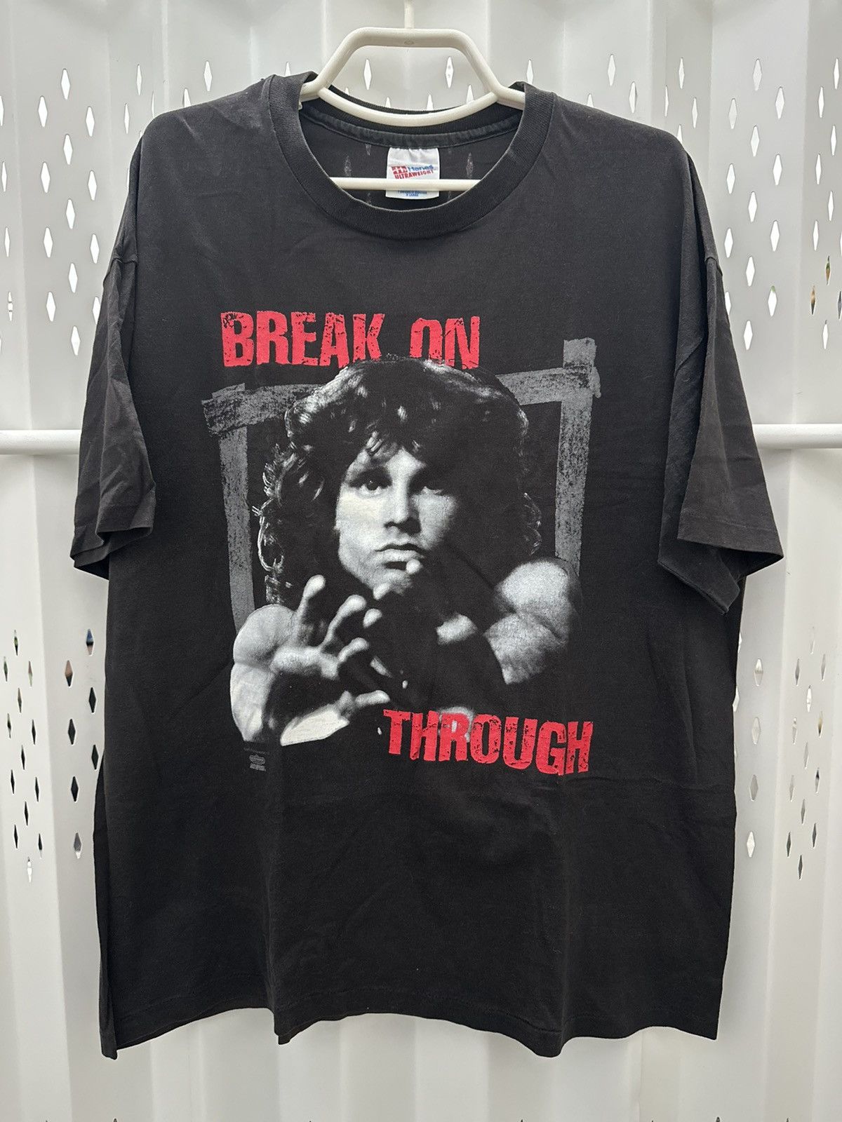 Band Tees Vintage 1990’s The Doors Jim Morrison Potrait Tshirt Size US XL / EU 56 / 4 - 1 Thumbnail