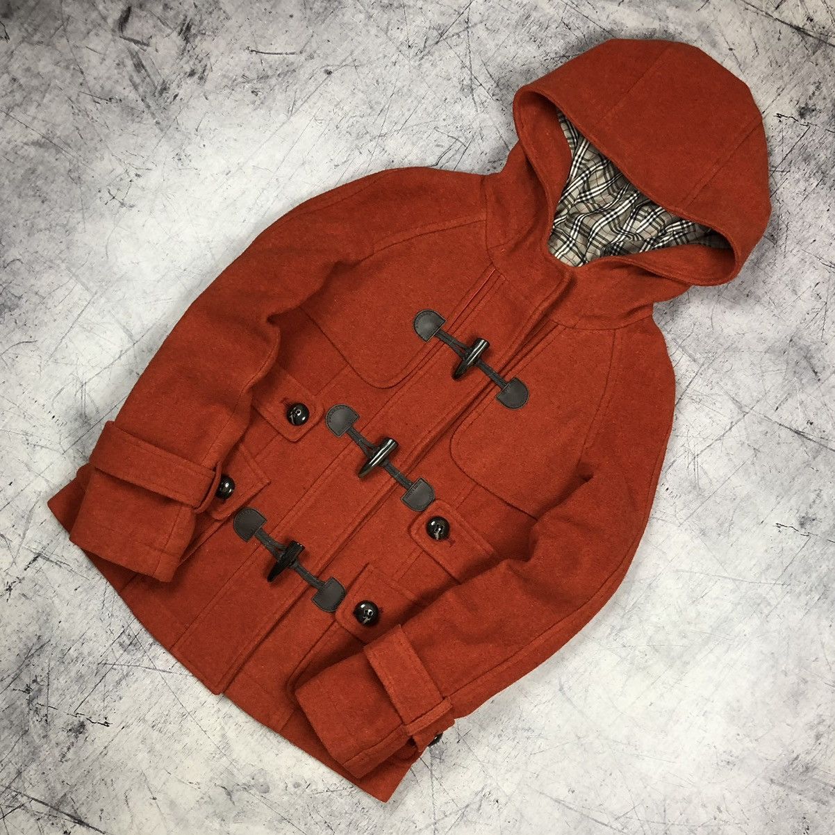Burberry Vintage 90s Burberry Blue Label Japan Duffle Coat Nova Check Size S / US 4 / IT 40 - 3 Thumbnail