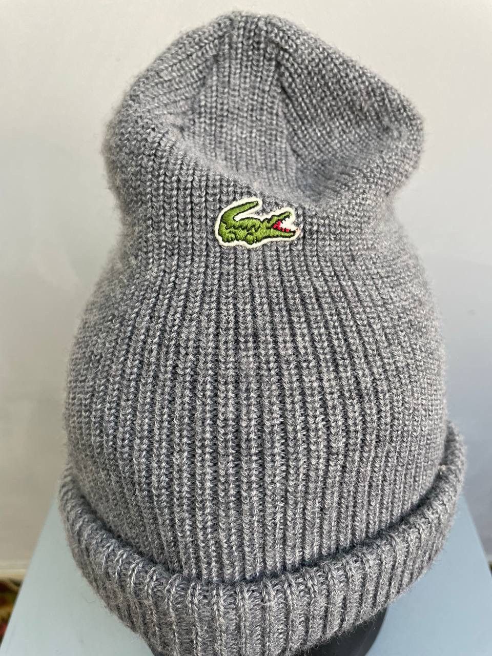 Lacoste × Vintage SALE💣💣 Lacoste Chemise Vintage Beanie hat Made in France I Size ONE SIZE - 5 Thumbnail