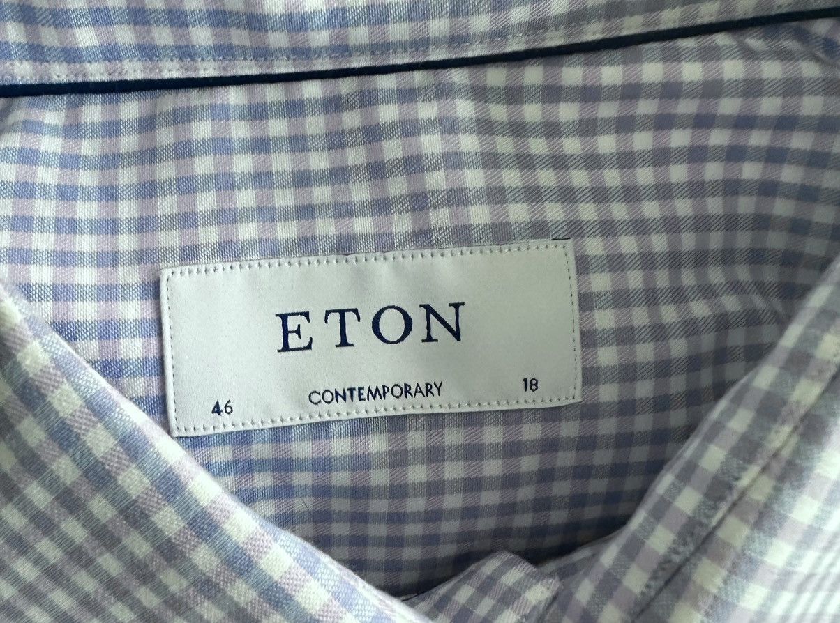 Eton Eton Contemporary Fit Dress Shirt – Micro Check – (18 / 46) Size 46R - 2 Thumbnail