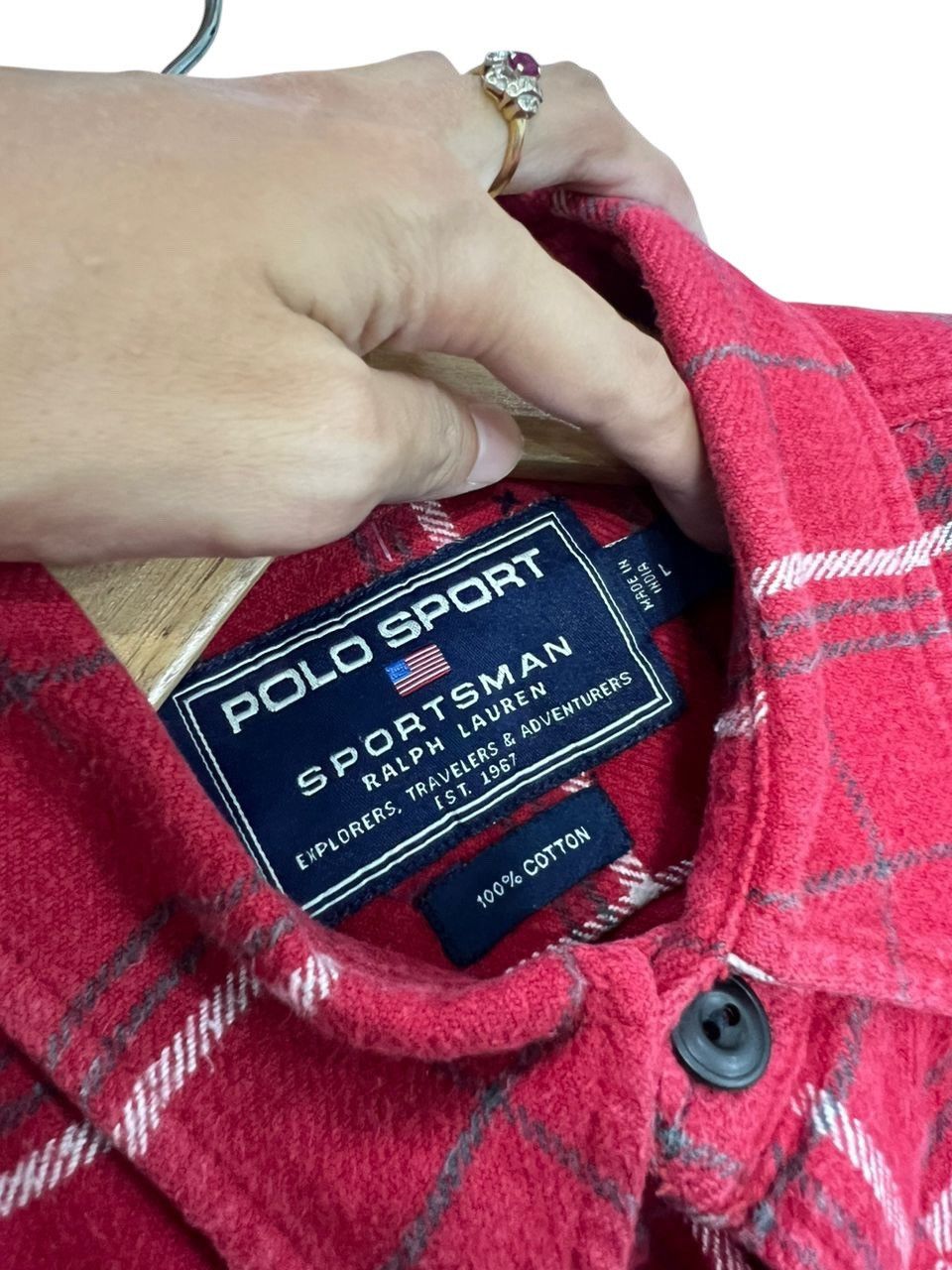 Polo Ralph Lauren × RRL Ralph Lauren Polo Sport Sportman Flannel Shirt Size US L / EU 52-54 / 3 - 5 Thumbnail