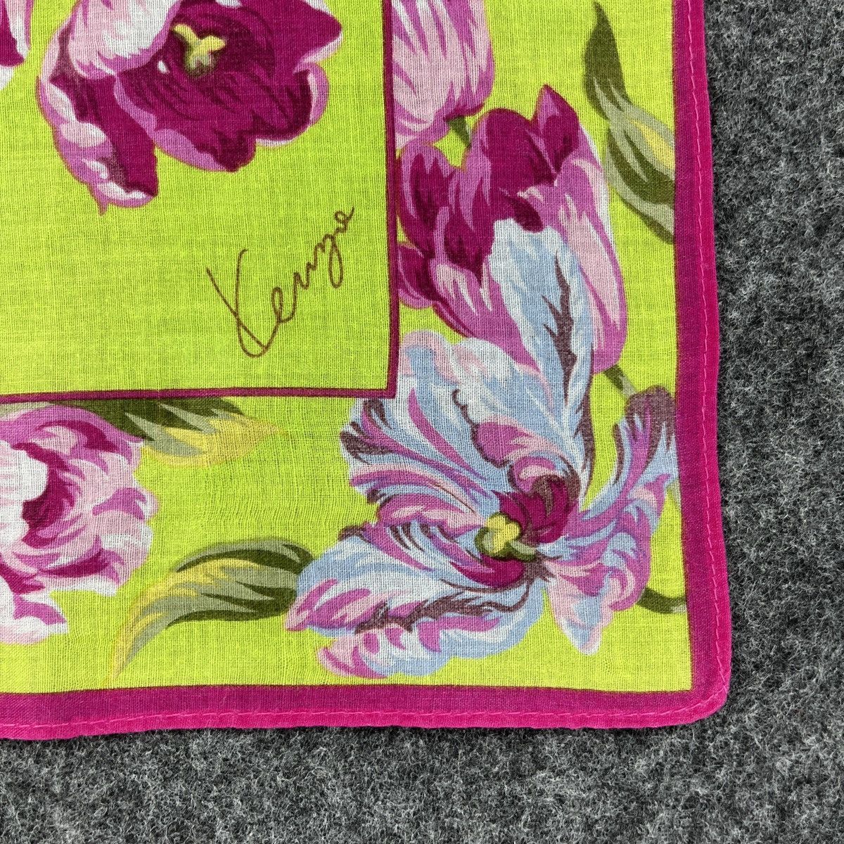 Kenzo × Vintage Kenzo Handkerchief / Bandana / Neckerchief B356 Size ONE SIZE - 3 Thumbnail