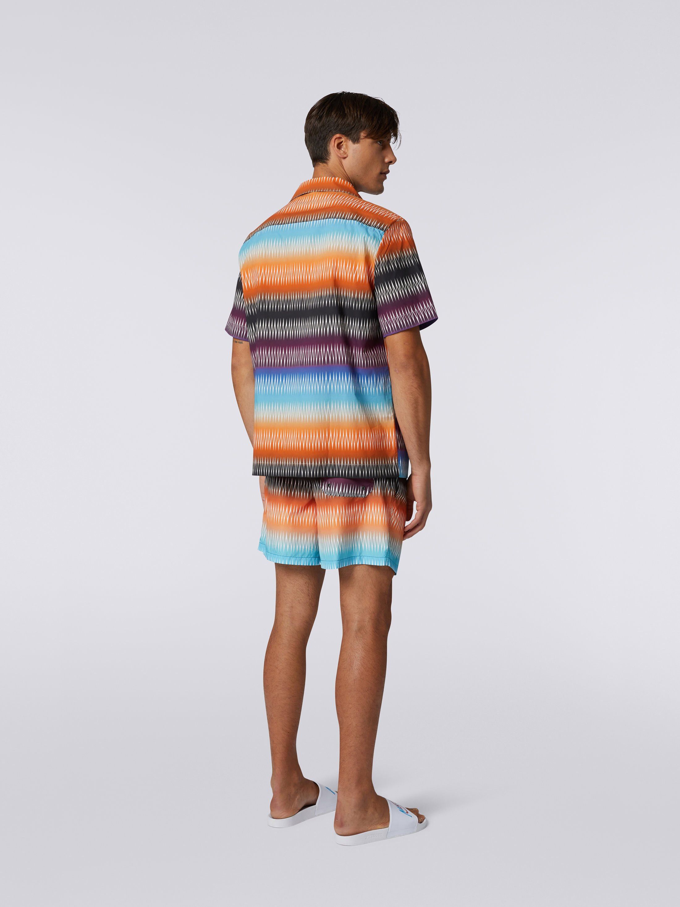 Missoni o1mle1025 Zigzag Print Short Sleeved Shirt in Multicolor Size US S / EU 44-46 / 1 - 5 Thumbnail